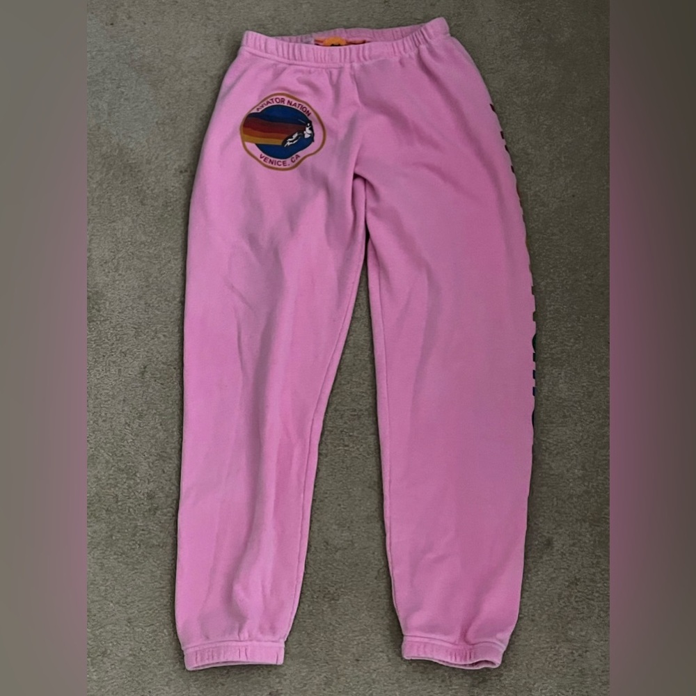 Aviator Nation Hot Pink Sweats